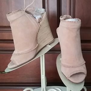 Suede Wedge Bootie by Chinese Laundry